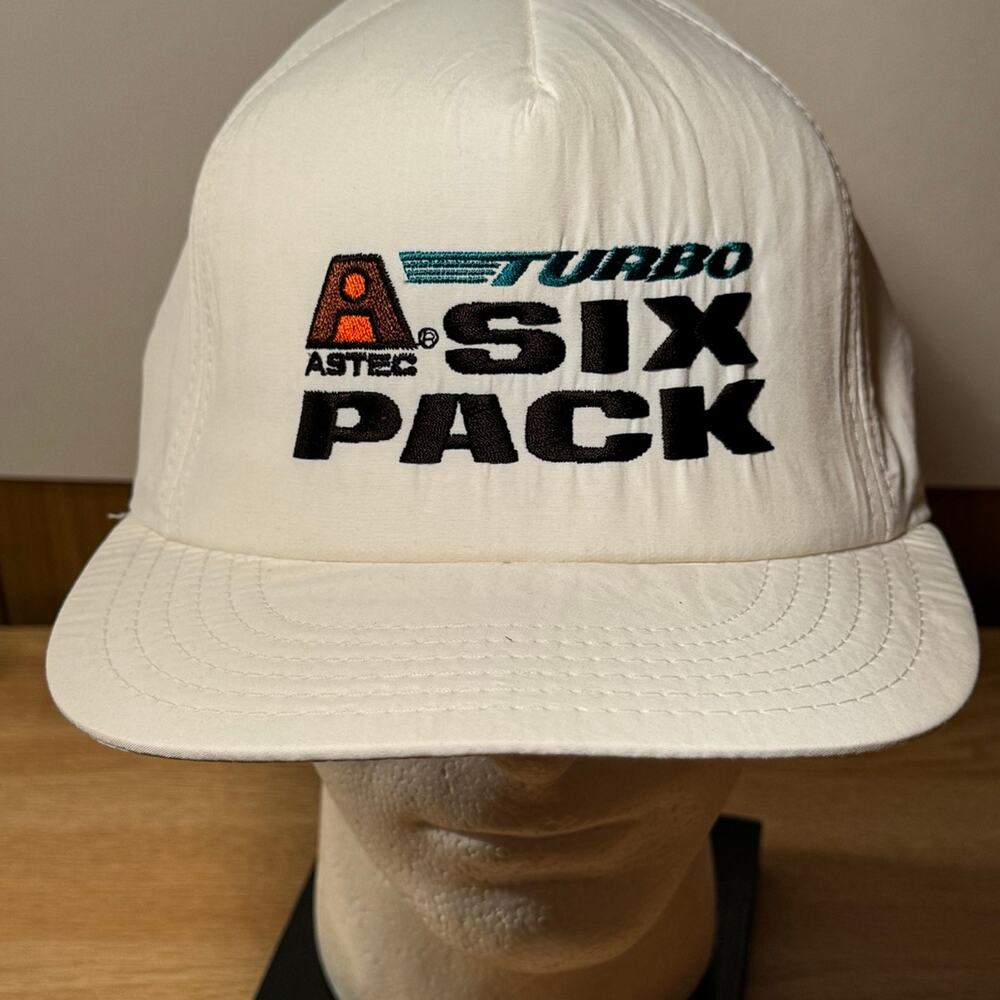 Vintage Astec‎ Turbo Six Pack Snapback Hat Cap USA